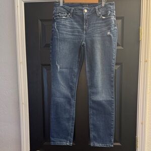 Silver Jeans Dark Blue Women's Mid-Rise Slim Jeans